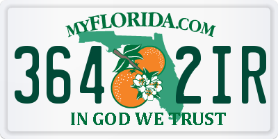 FL license plate 3642IR