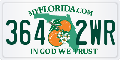 FL license plate 3642WR