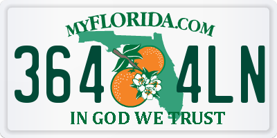 FL license plate 3644LN