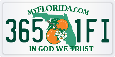 FL license plate 3651FI