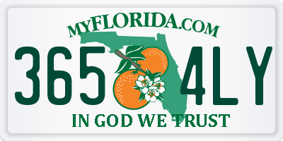 FL license plate 3654LY