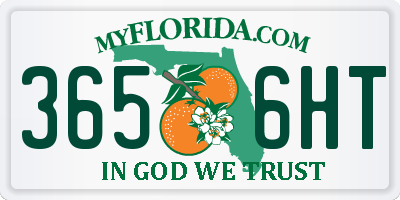 FL license plate 3656HT