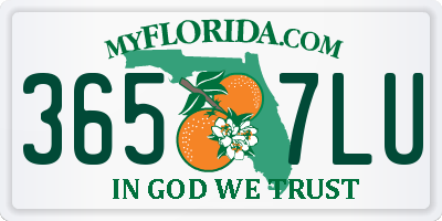 FL license plate 3657LU
