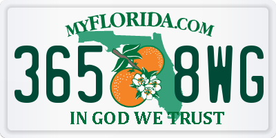 FL license plate 3658WG
