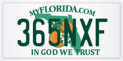 FL license plate 365NXF