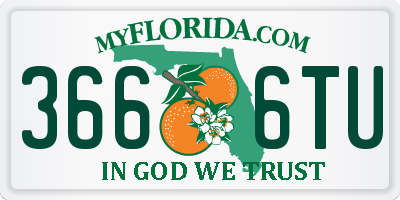 FL license plate 3666TU