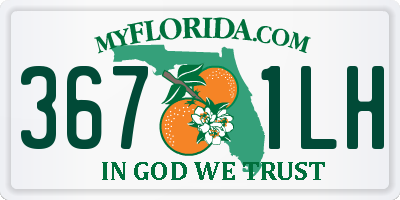 FL license plate 3671LH