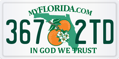 FL license plate 3672TD