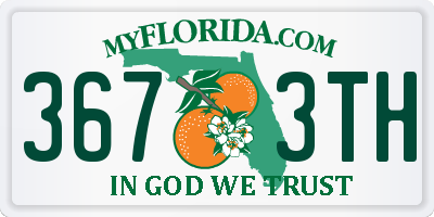FL license plate 3673TH