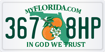 FL license plate 3678HP
