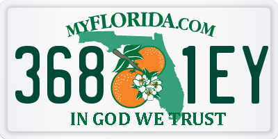 FL license plate 3681EY
