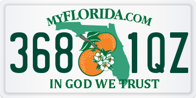 FL license plate 3681QZ