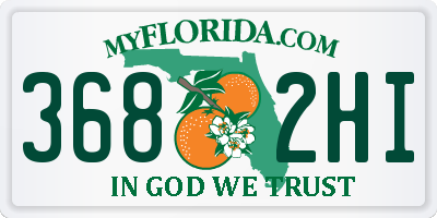 FL license plate 3682HI
