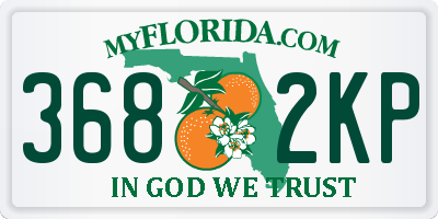 FL license plate 3682KP