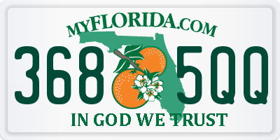 FL license plate 3685QQ