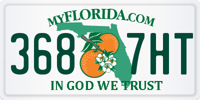 FL license plate 3687HT