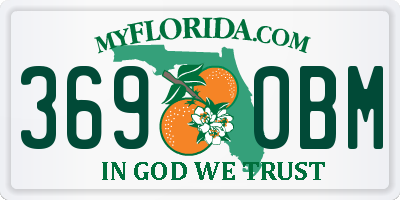 FL license plate 3690BM