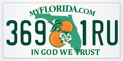 FL license plate 3691RU