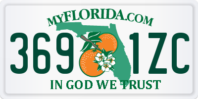FL license plate 3691ZC
