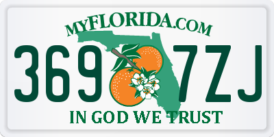 FL license plate 3697ZJ