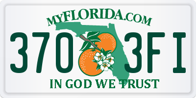 FL license plate 3703FI