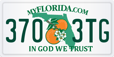 FL license plate 3703TG