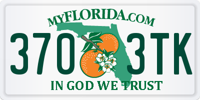 FL license plate 3703TK