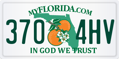 FL license plate 3704HV