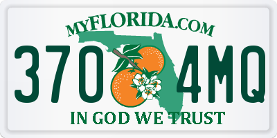 FL license plate 3704MQ