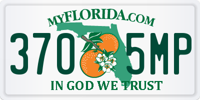 FL license plate 3705MP