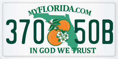 FL license plate 3705OB