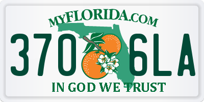 FL license plate 3706LA