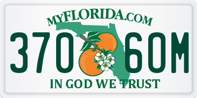 FL license plate 3706OM