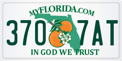 FL license plate 3707AT