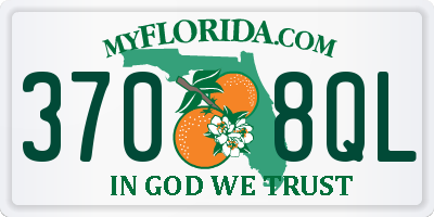 FL license plate 3708QL