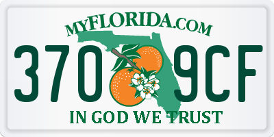 FL license plate 3709CF