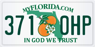 FL license plate 3710HP