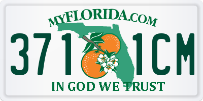 FL license plate 3711CM