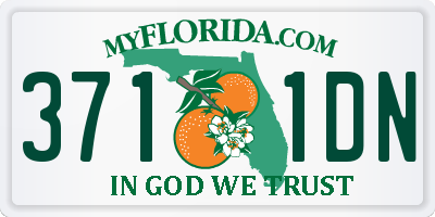 FL license plate 3711DN