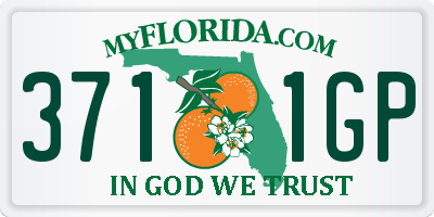 FL license plate 3711GP