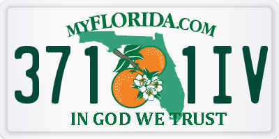 FL license plate 3711IV