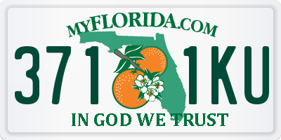 FL license plate 3711KU