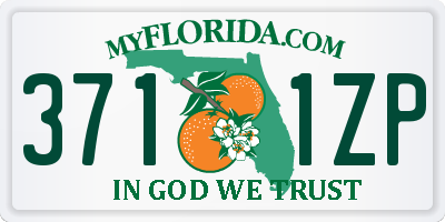 FL license plate 3711ZP