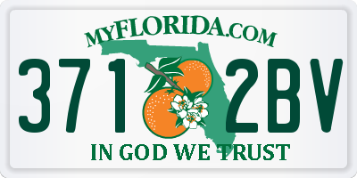 FL license plate 3712BV