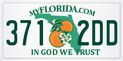 FL license plate 3712DD