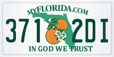 FL license plate 3712DI