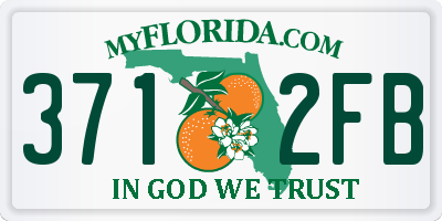 FL license plate 3712FB
