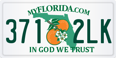 FL license plate 3712LK