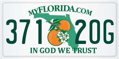 FL license plate 3712OG