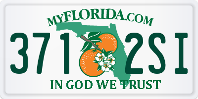 FL license plate 3712SI